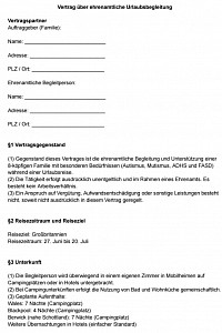 Vertrag Seite 1 - Muster -