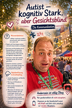Autismus kognitiv stark aber Gesichtsblind